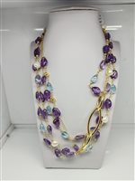 Collana Koliè 925 Donna in Argento Ametista CL EVIA 04 - CL EVIA 04